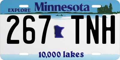 MN license plate 267TNH