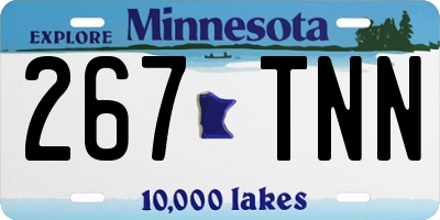 MN license plate 267TNN