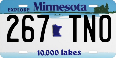 MN license plate 267TNO