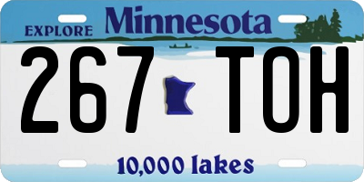 MN license plate 267TOH