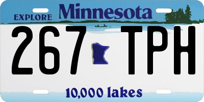 MN license plate 267TPH