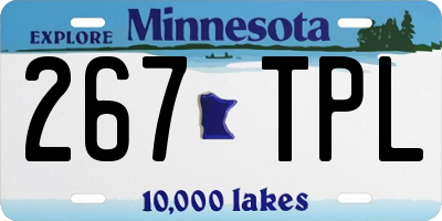 MN license plate 267TPL