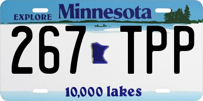 MN license plate 267TPP
