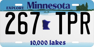 MN license plate 267TPR