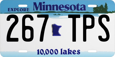 MN license plate 267TPS
