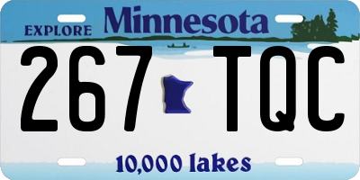 MN license plate 267TQC