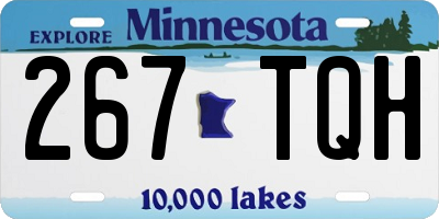 MN license plate 267TQH