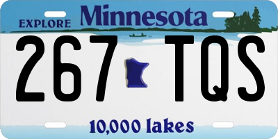 MN license plate 267TQS