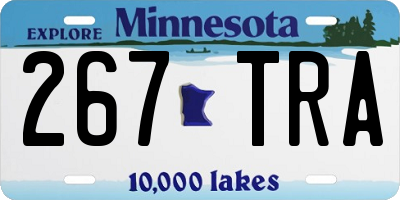 MN license plate 267TRA