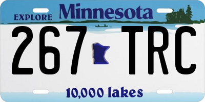 MN license plate 267TRC