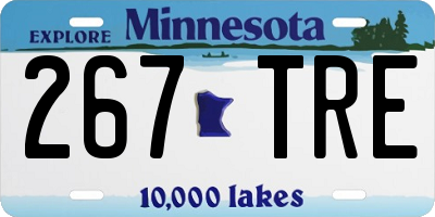MN license plate 267TRE