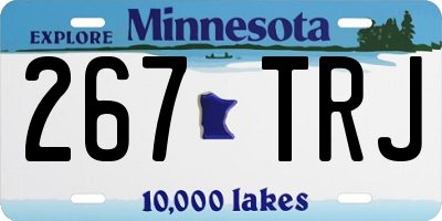 MN license plate 267TRJ