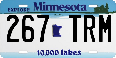 MN license plate 267TRM