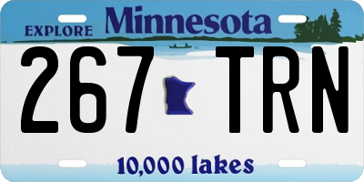 MN license plate 267TRN