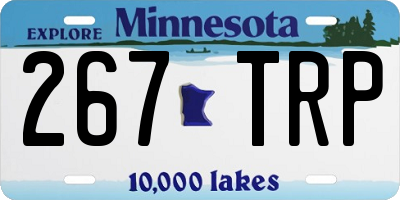 MN license plate 267TRP