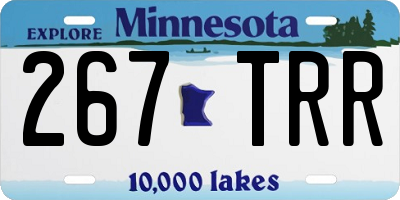 MN license plate 267TRR