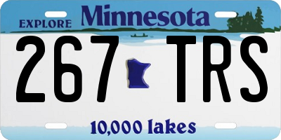 MN license plate 267TRS