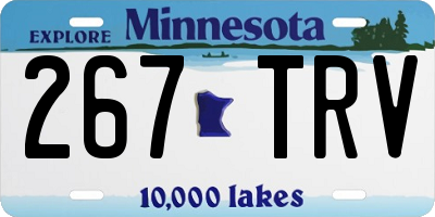 MN license plate 267TRV