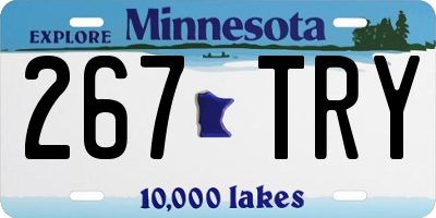 MN license plate 267TRY