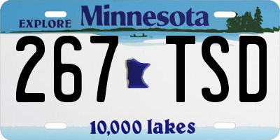 MN license plate 267TSD