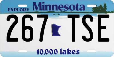 MN license plate 267TSE