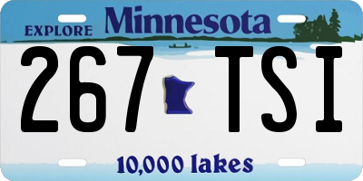 MN license plate 267TSI