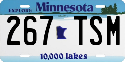MN license plate 267TSM