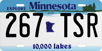MN license plate 267TSR