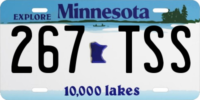 MN license plate 267TSS