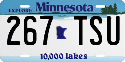 MN license plate 267TSU