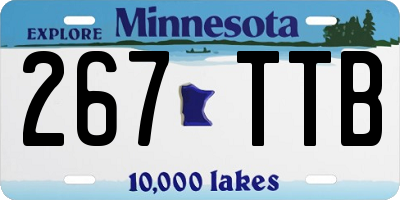 MN license plate 267TTB