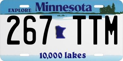 MN license plate 267TTM