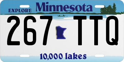 MN license plate 267TTQ