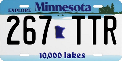 MN license plate 267TTR