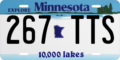 MN license plate 267TTS