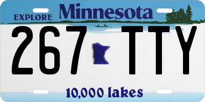 MN license plate 267TTY