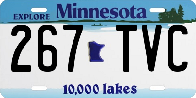 MN license plate 267TVC