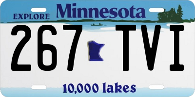 MN license plate 267TVI