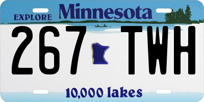 MN license plate 267TWH
