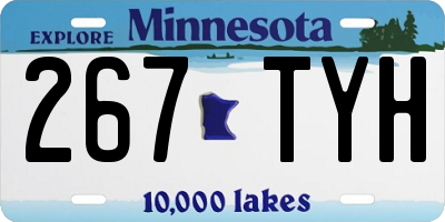 MN license plate 267TYH