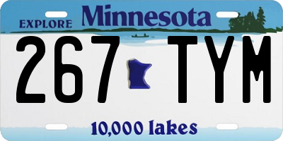 MN license plate 267TYM