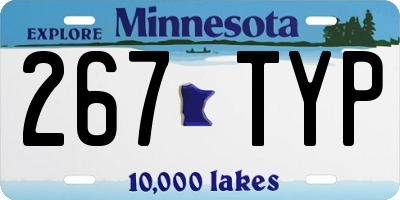 MN license plate 267TYP