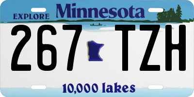 MN license plate 267TZH