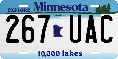 MN license plate 267UAC