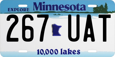 MN license plate 267UAT