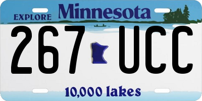 MN license plate 267UCC