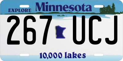 MN license plate 267UCJ