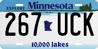 MN license plate 267UCK