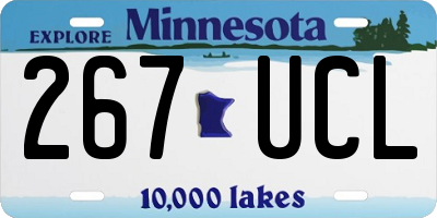 MN license plate 267UCL