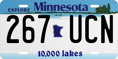 MN license plate 267UCN
